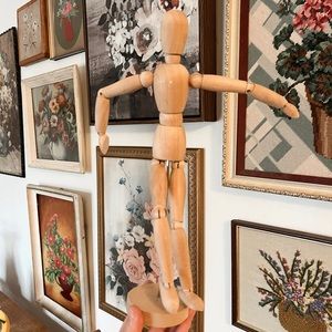 IKEA wooden modern art drawing mannequin man